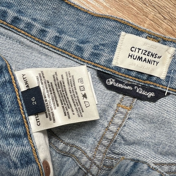 Citizens of Humanity Rosanna High Rise Wide Leg Jeans Horizon Wash Size 26 - Picture 7 of 9